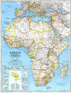 Арт.51512 Карта. Африка