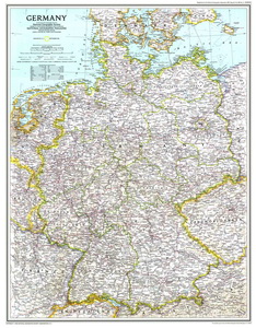 Арт.51521 Карта. Германия 1991 год